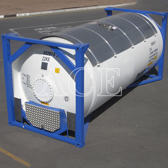 UN T50 Portable Compressed Liquefied Gas ISO Tank Container for LPG