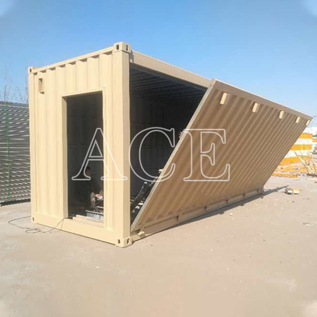 Modified Electric Hydraulic Door 20ft Shipping Container Showroom Shop Bar for Sale